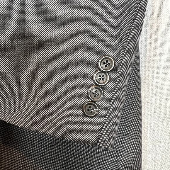 Lauren Ralph Lauren Tweed Blazer Men's 43R 100% Wool Charcoal Gray Suit Jacket - Picture 3 of 7